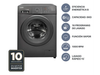 Lavarropas Automático Codini Inverter Steam 6kgs 1000 Rpm Gris