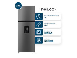 Heladera Philco Top Mount con Dispenser No Frost 281L Inox - PHNT267XD2