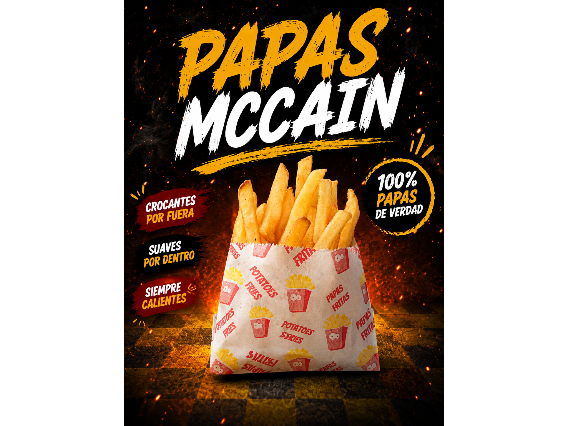 Porción de papas fritas 🍟 Mccain