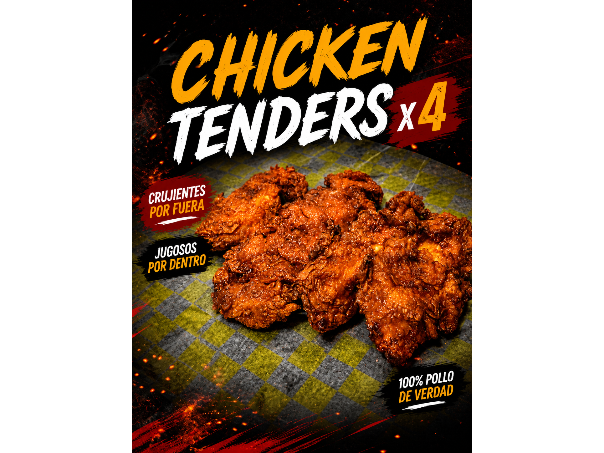 Porcion de Chicken tenders