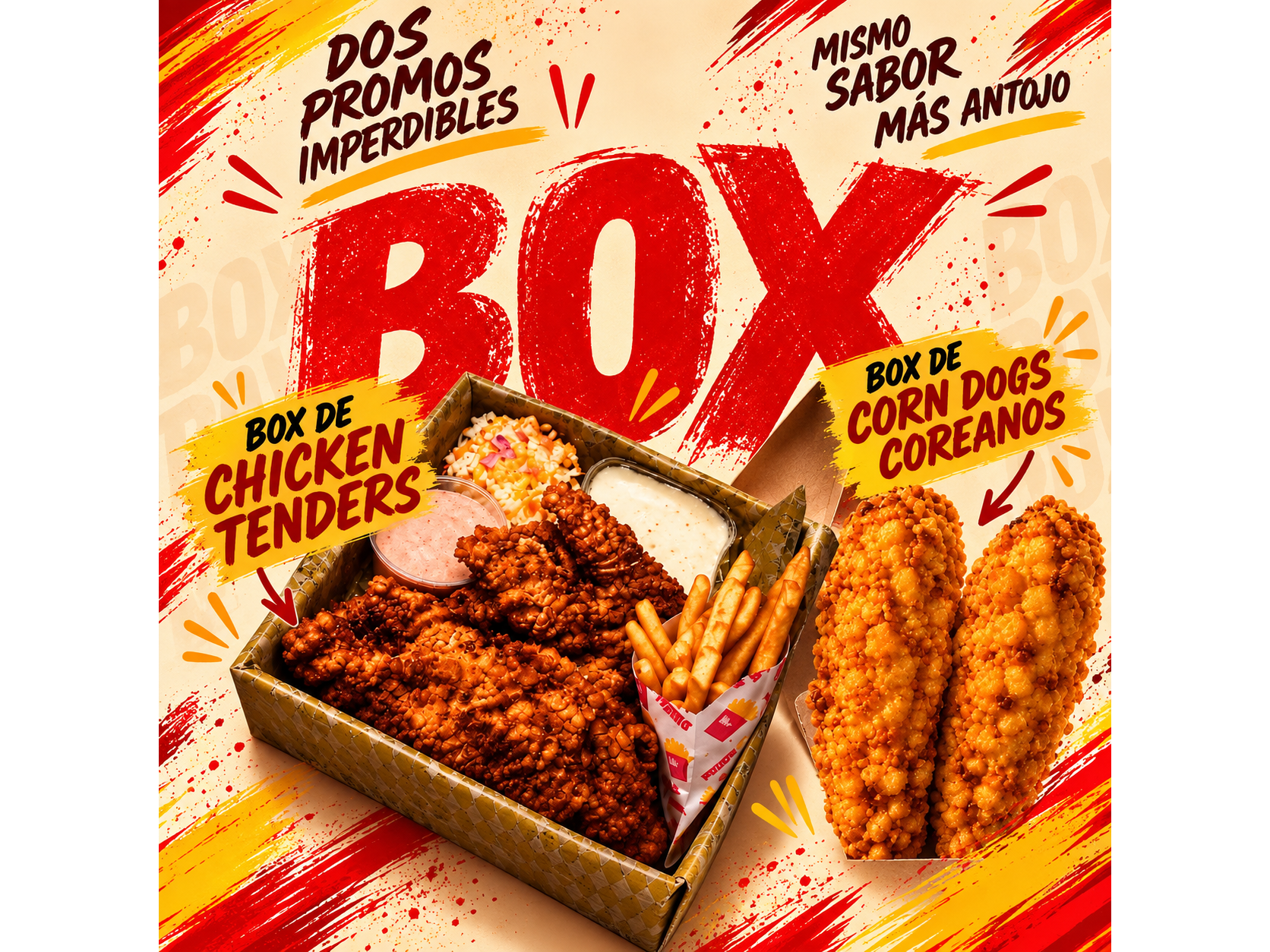 Promo Tenders + Corn Dogs x2 de El Pollo Frito