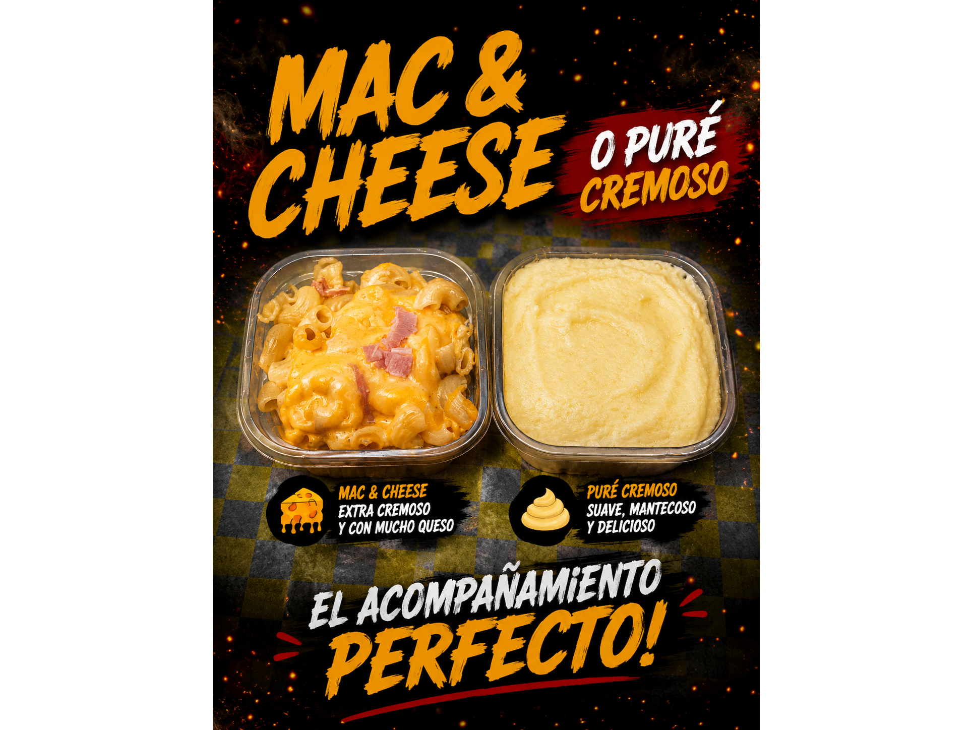Puré cremoso o Mac & Cheese