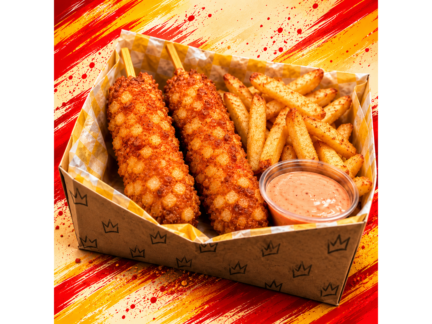 Box de Corn Dogs Coreanos X2