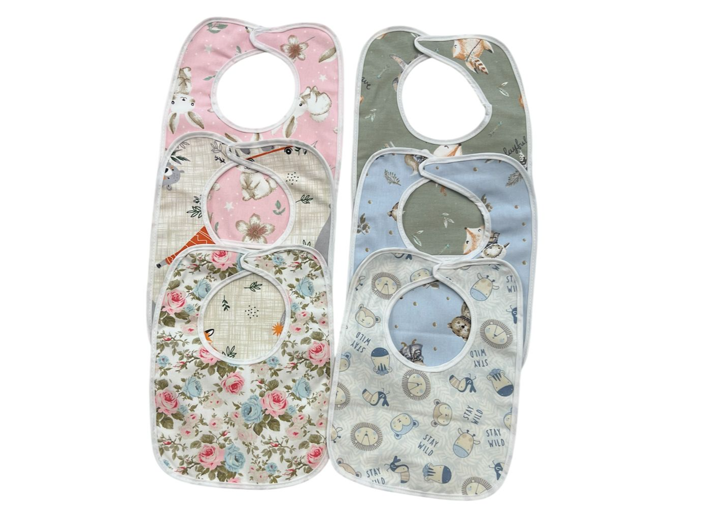 Babero estampado de tela impermeable