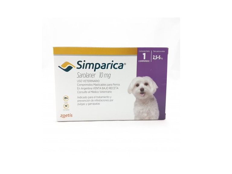 Simparica Perros de 2,5 - 5 Kg