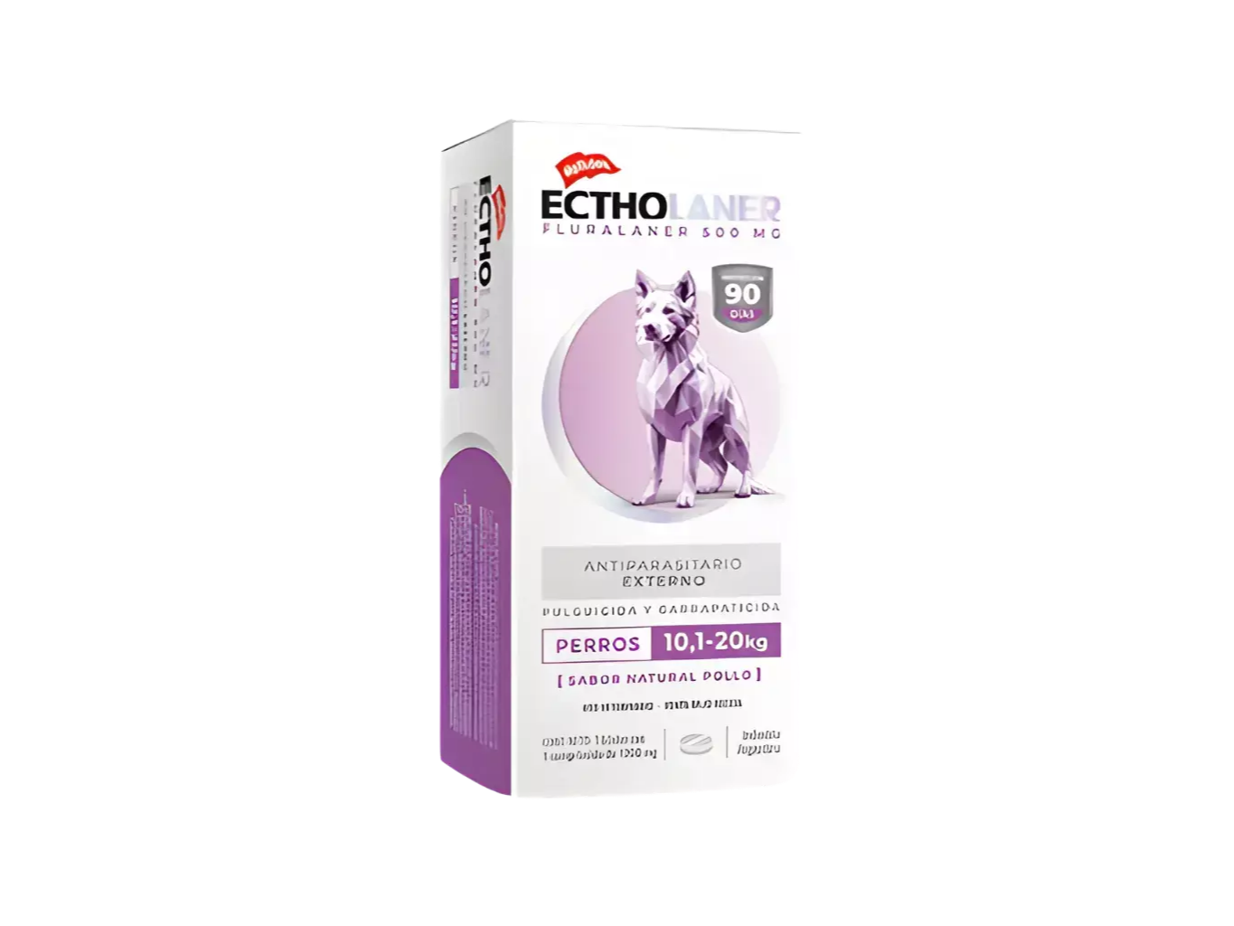 Ectholaner 10 - 20 Kg Pulgas Y Garrapatas Sabor Pollo