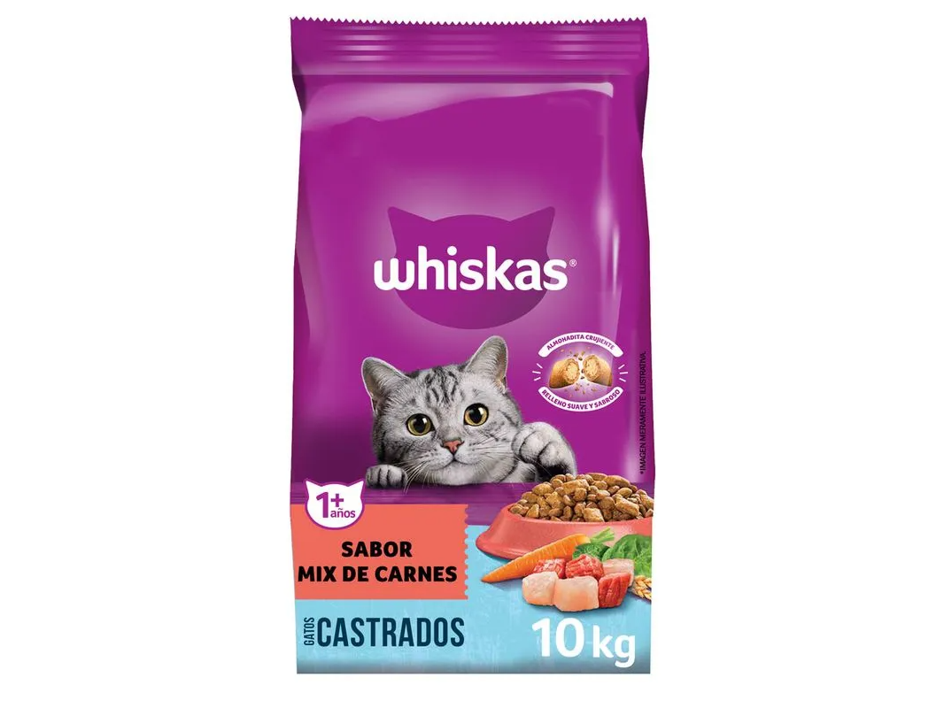 Whiskas Castrados Mix Carnes