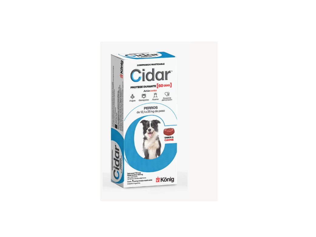 Cidar - Perros de 12.1 a 25 kgs.
