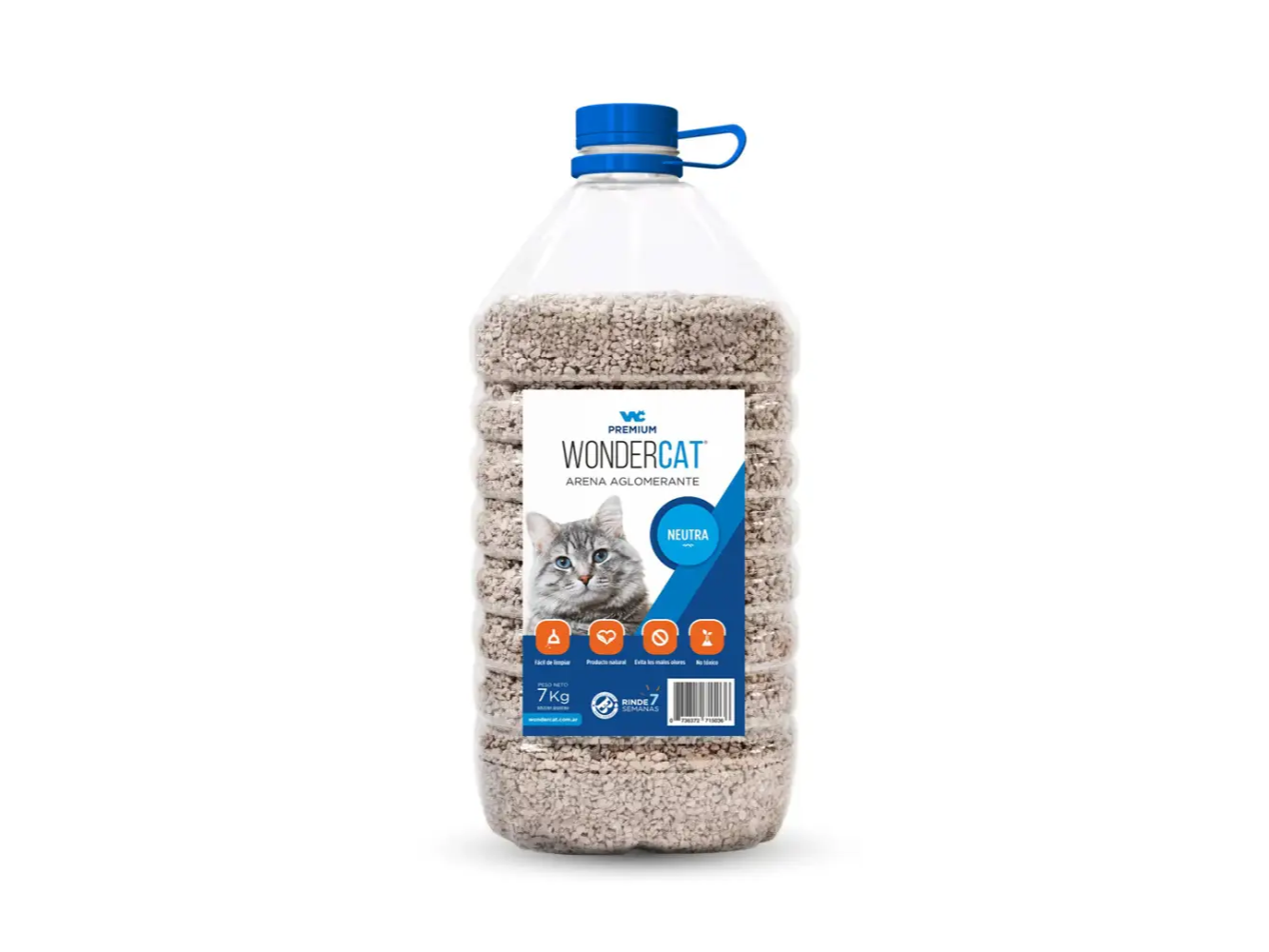 Wondercat Aglomerantes Bidon 7kg Neutra