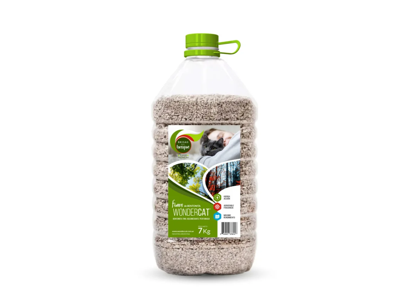 Wondercat Aglomerantes Bidon 7kg Brisas del Bosque