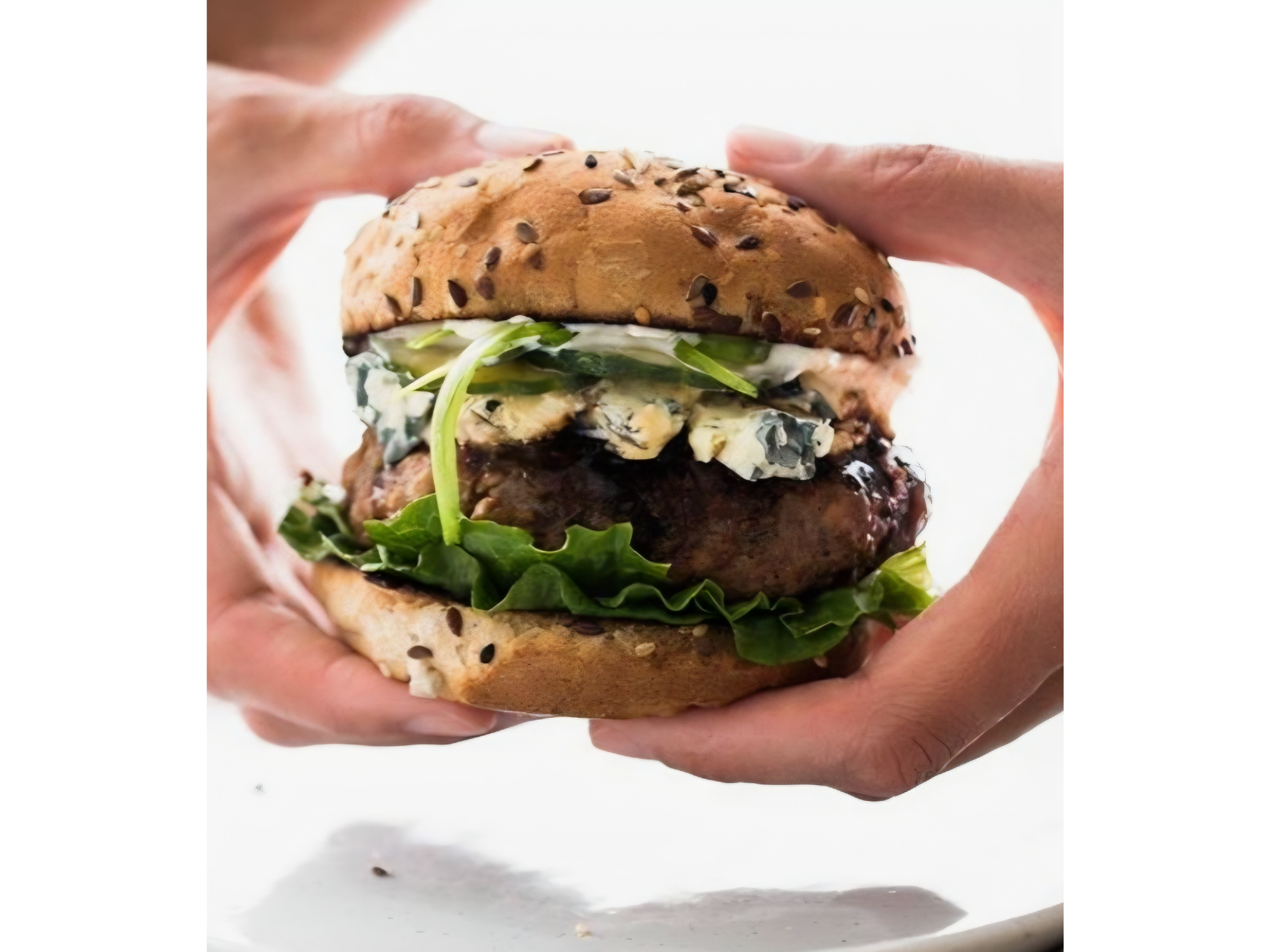 Hambur con roquefort