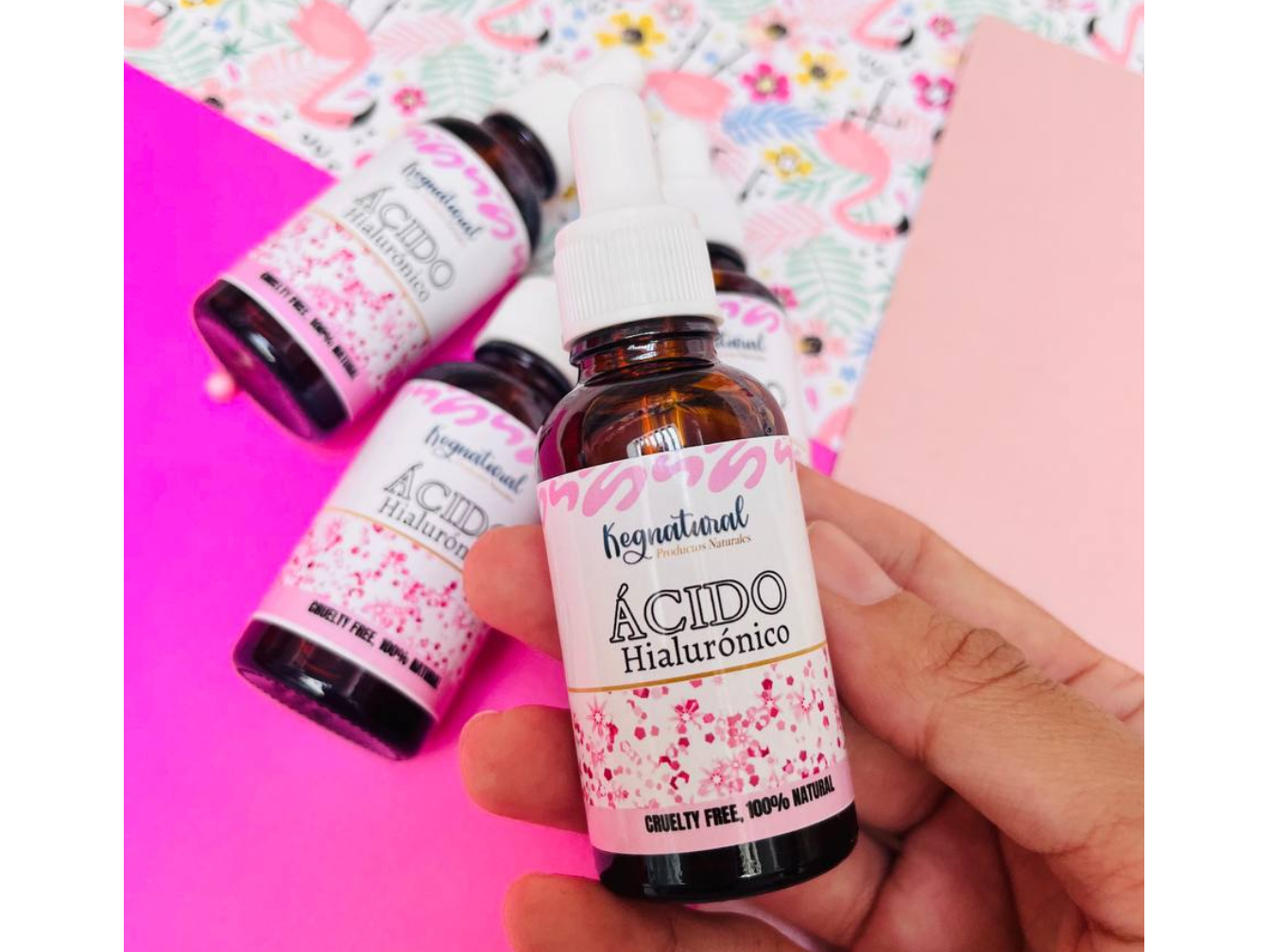 Acido Hiaurónico con Agua de Rosas 30ml