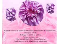 Gorro de Satin + 2 Scrunchies