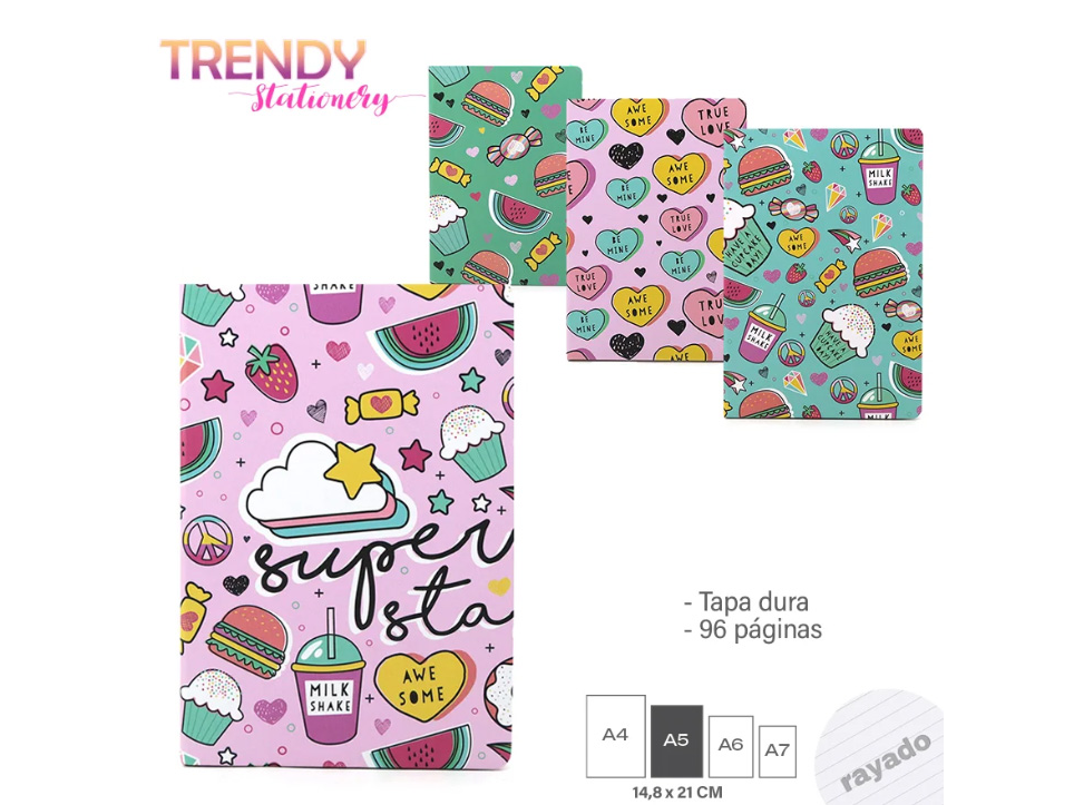 LIBRETA INFANTIL TRENDY 15046