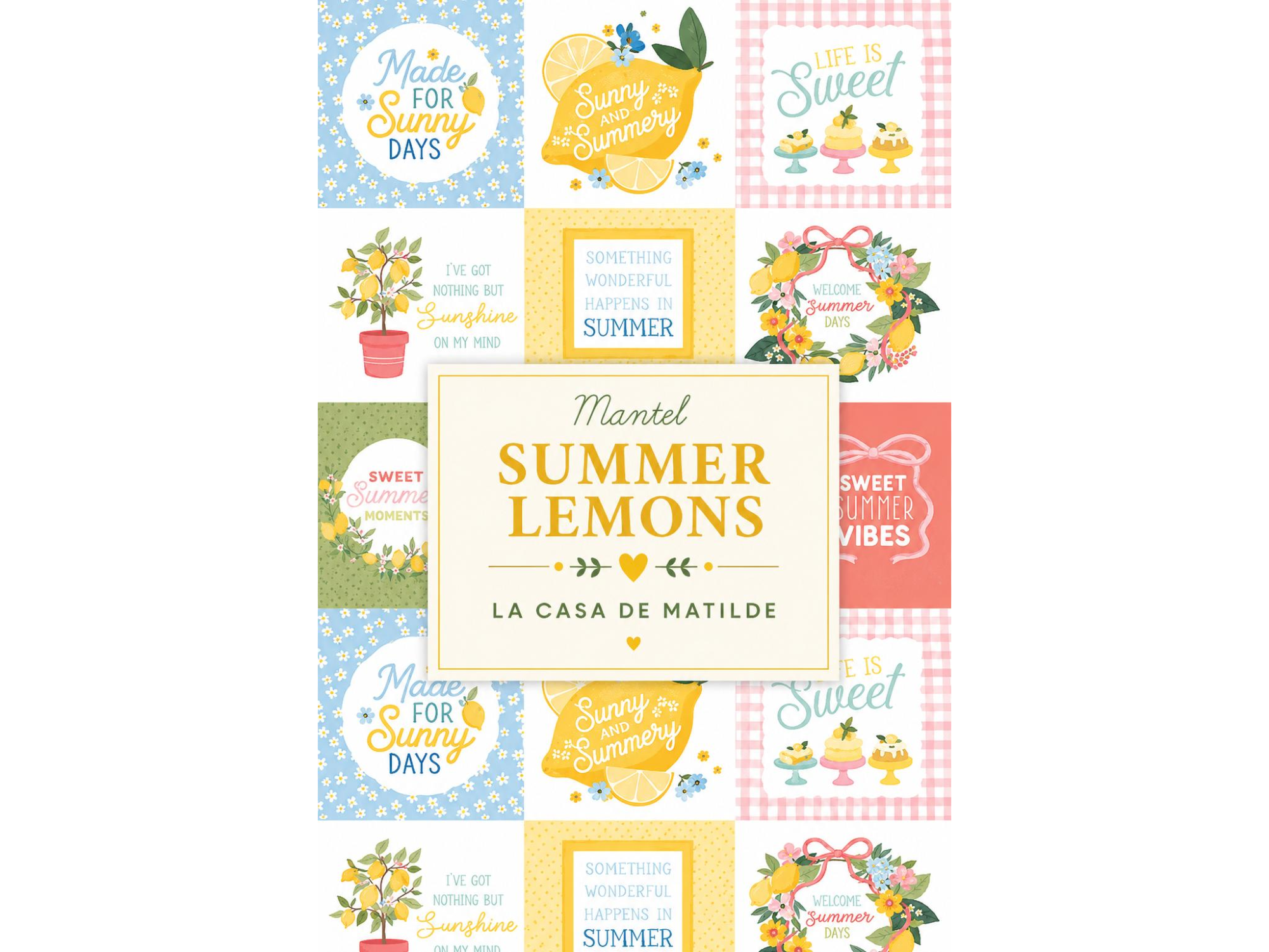 MANTEL SUMMER LEMONS! 2 METROS