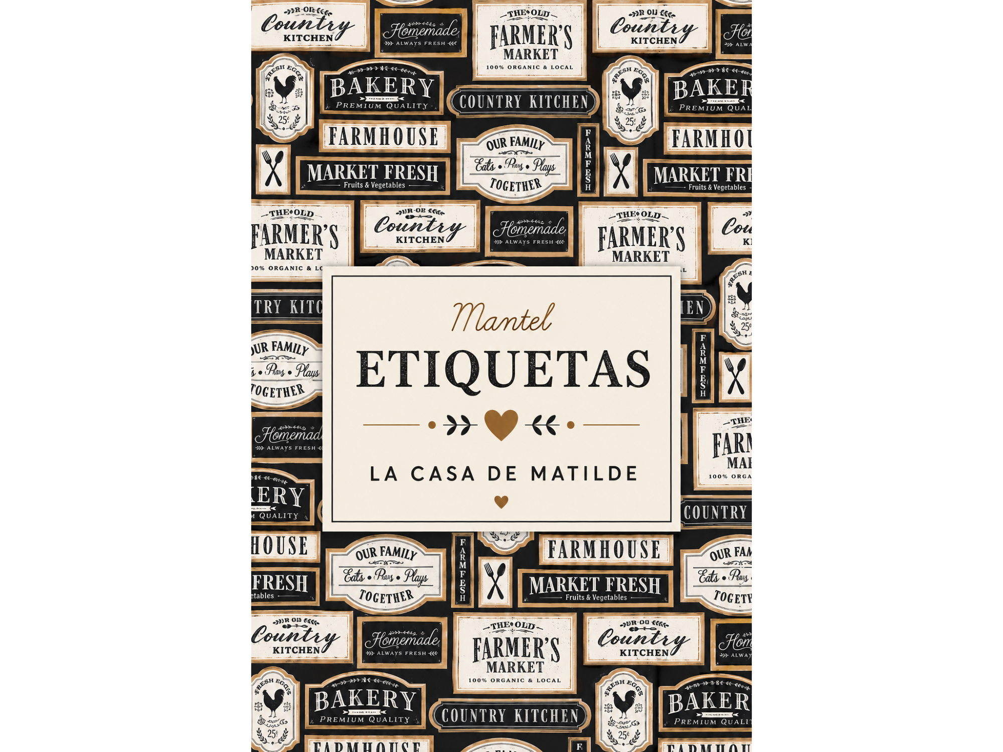 MANTEL ETIQUETAS! 2.5 METROS