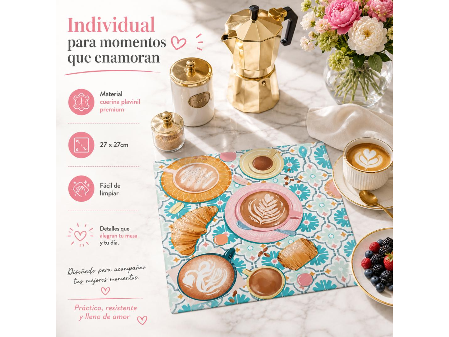 INDIVIDUAL MEDIALUNAS Y CAFE!