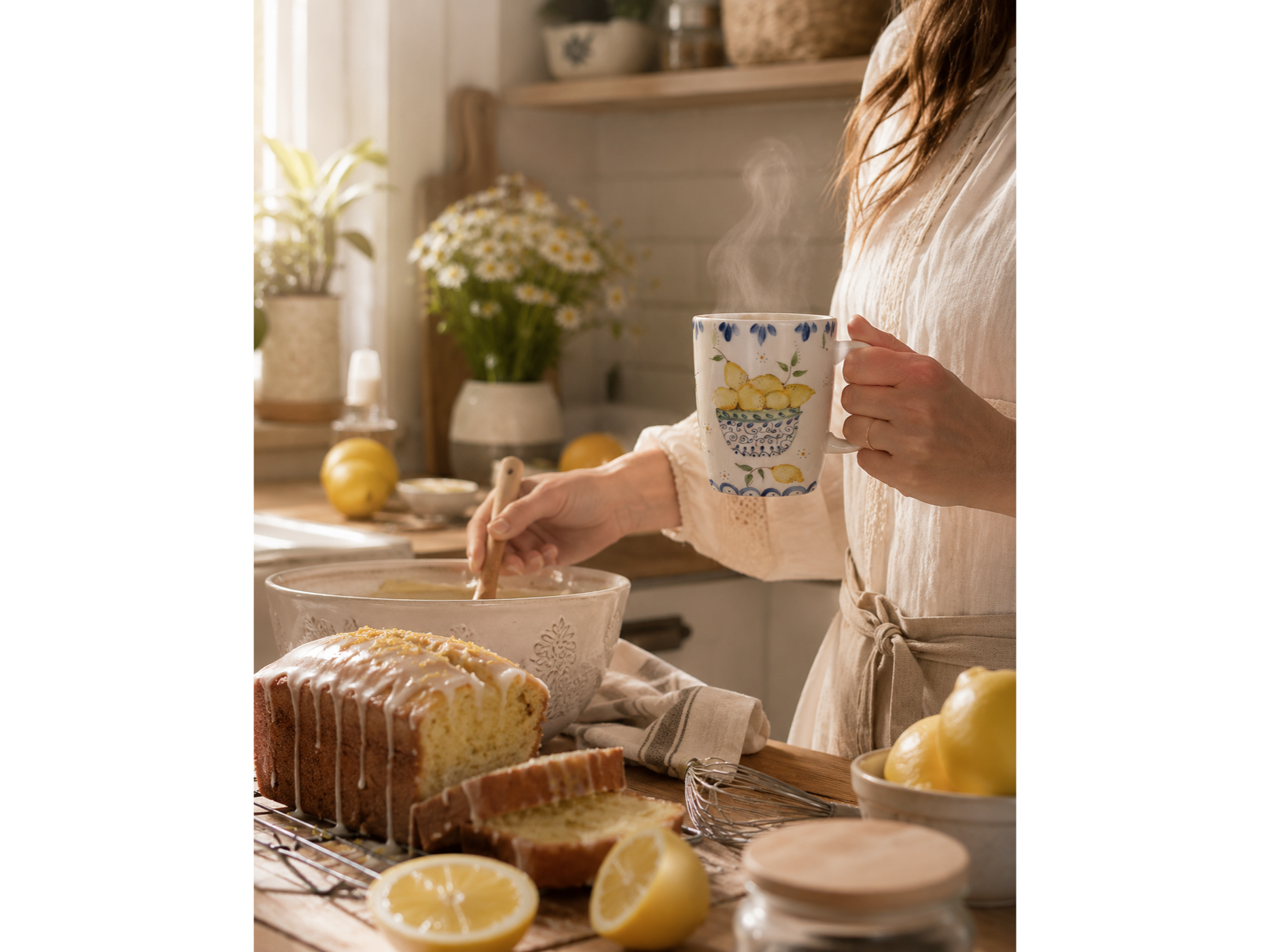 TAZA LIMONES! PINTADA A MANO