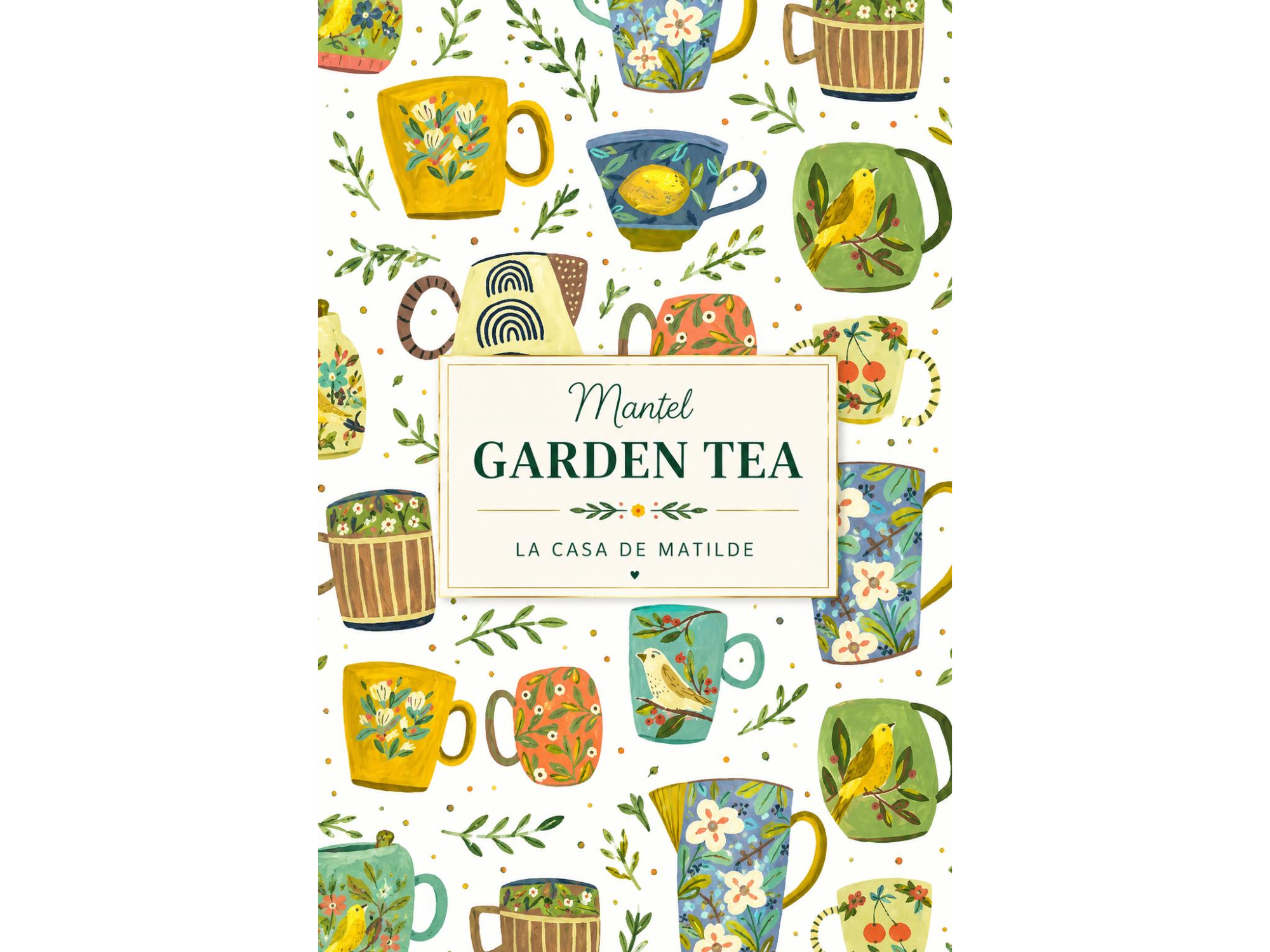 MANTEL GARDEN TEA! 2,5 METROS
