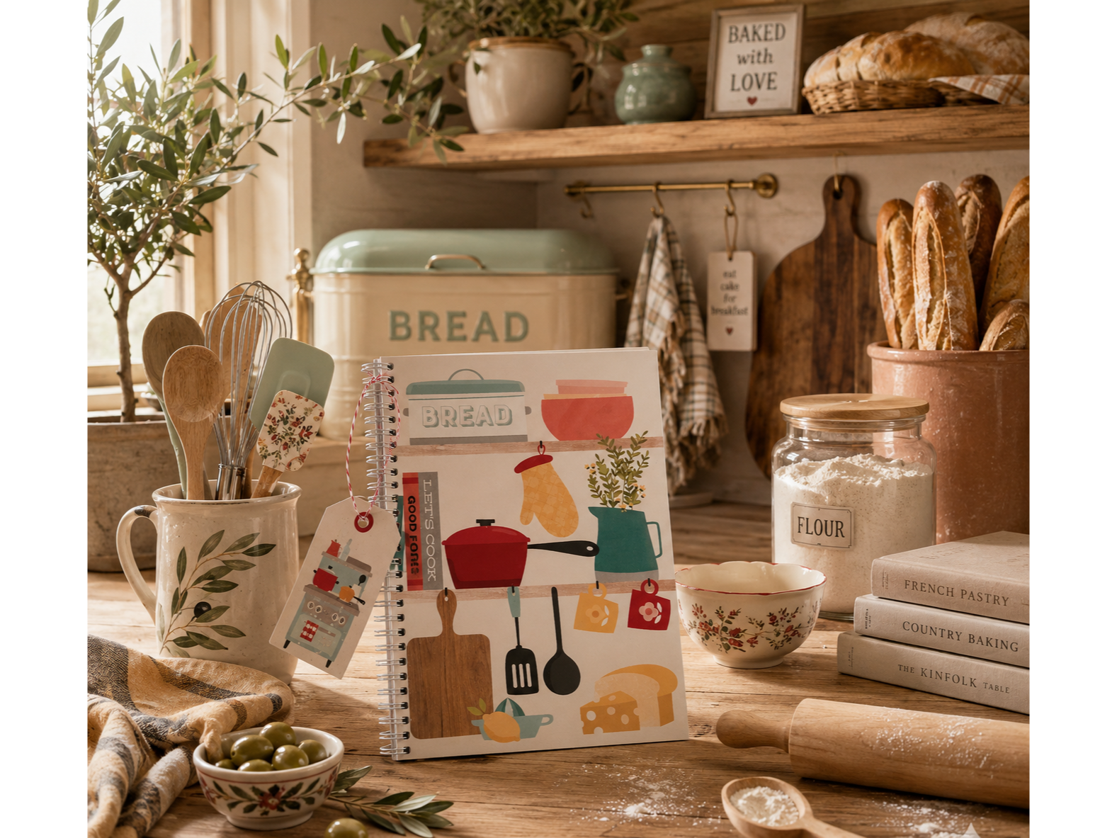 RECETARIO DE COCINA SOÑADO! A5 Incluye stikers y señalador!
