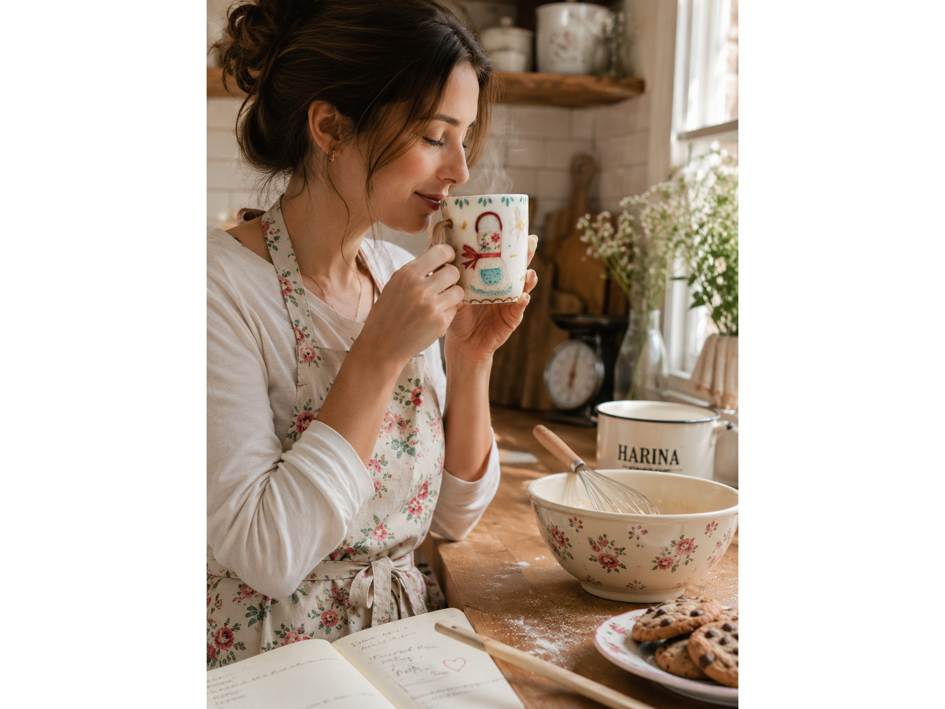 TAZA KITCHEN! PINTADA A MANO