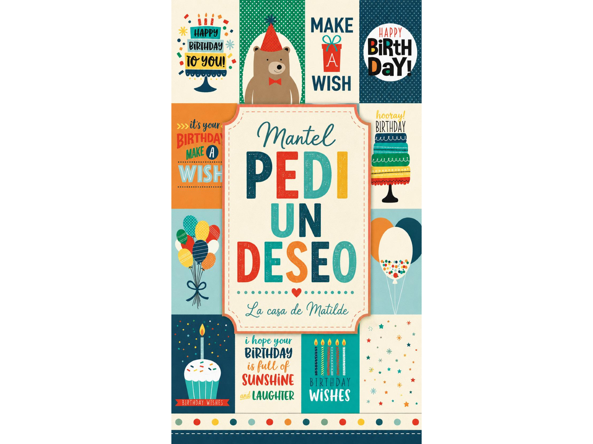 MANTEL PEDI UN DESEO! 2,5 METROS