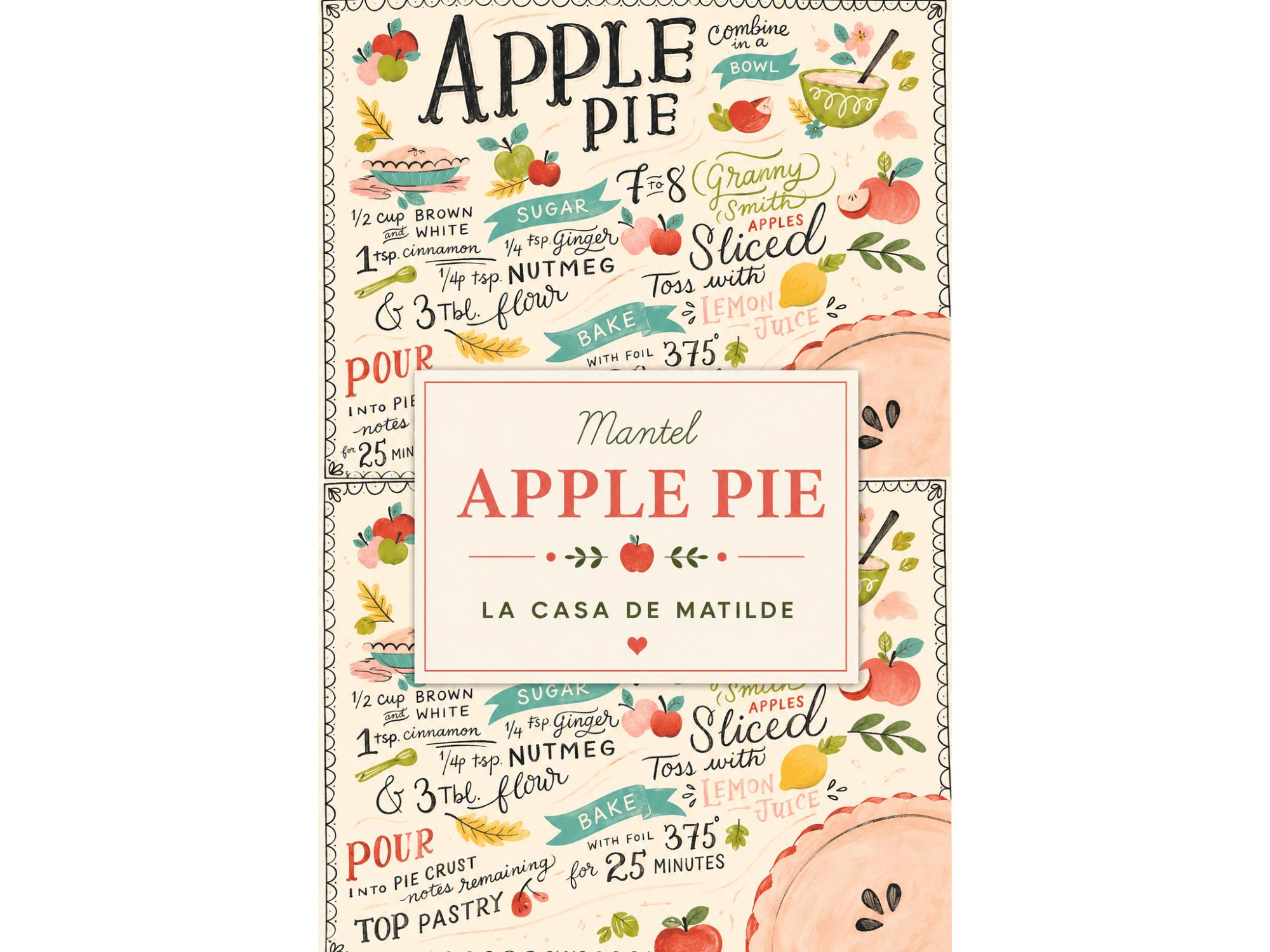 MANTEL APPLE PIE! 2 METROS