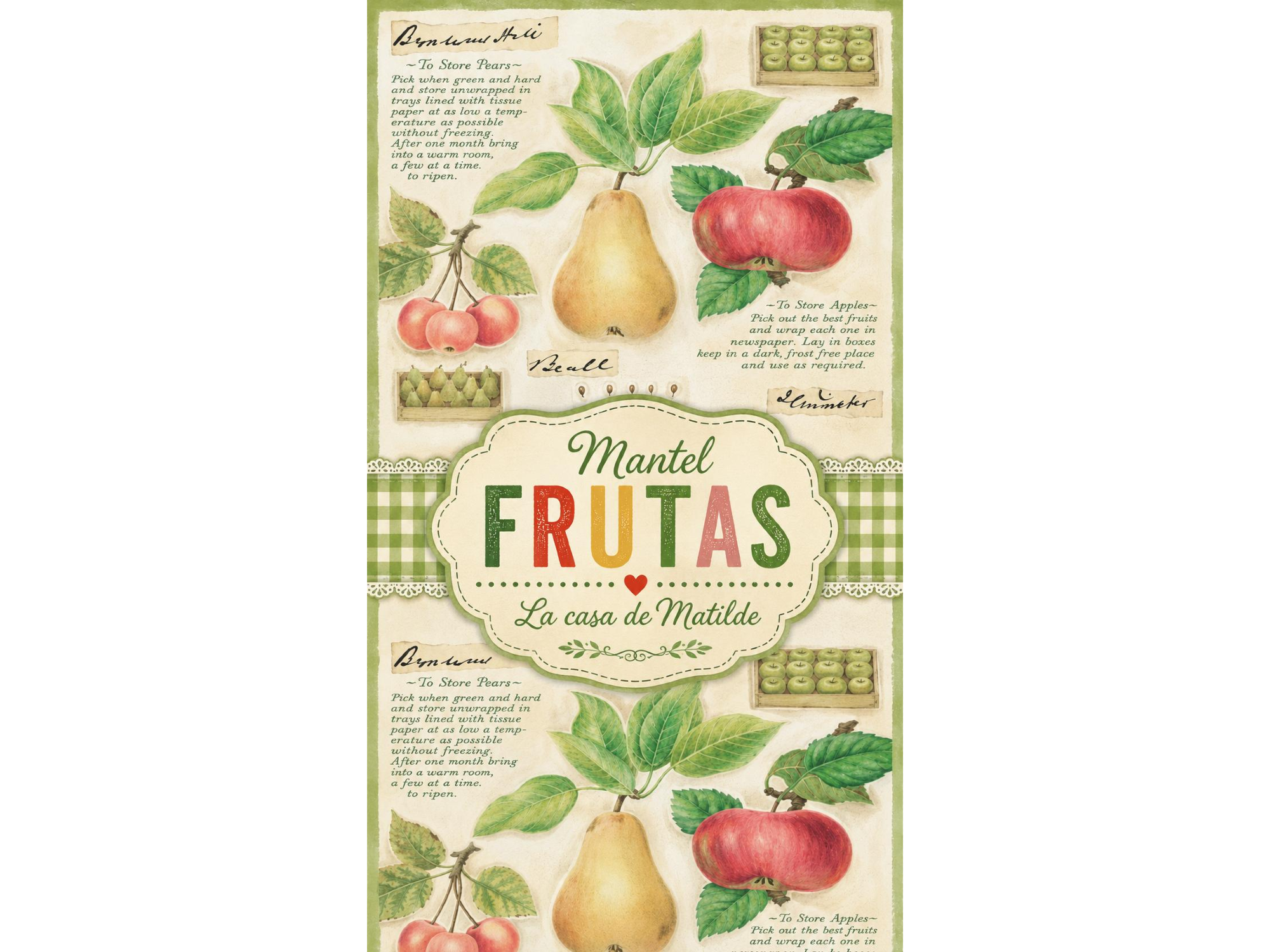 MANTEL FRUTAS! 2 METROS