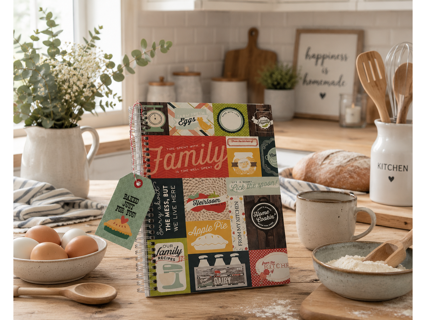 RECETARIO DE COCINA SOÑADO! A5 Incluye stickers y señalador!