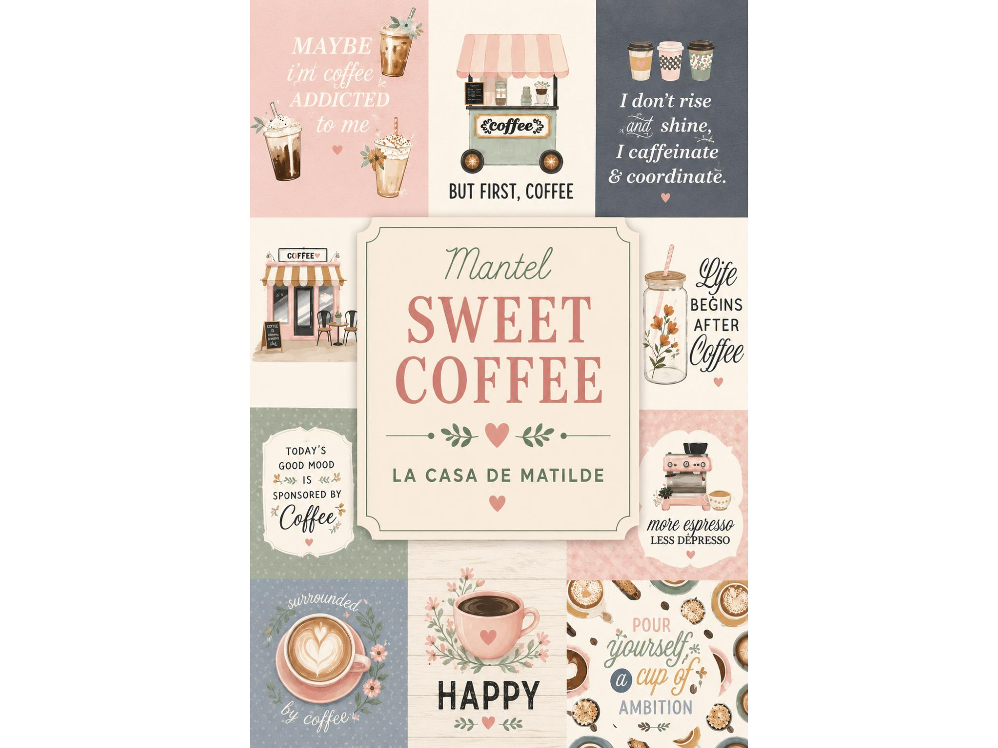 MANTEL SWEET COFFEE! 2 METROS