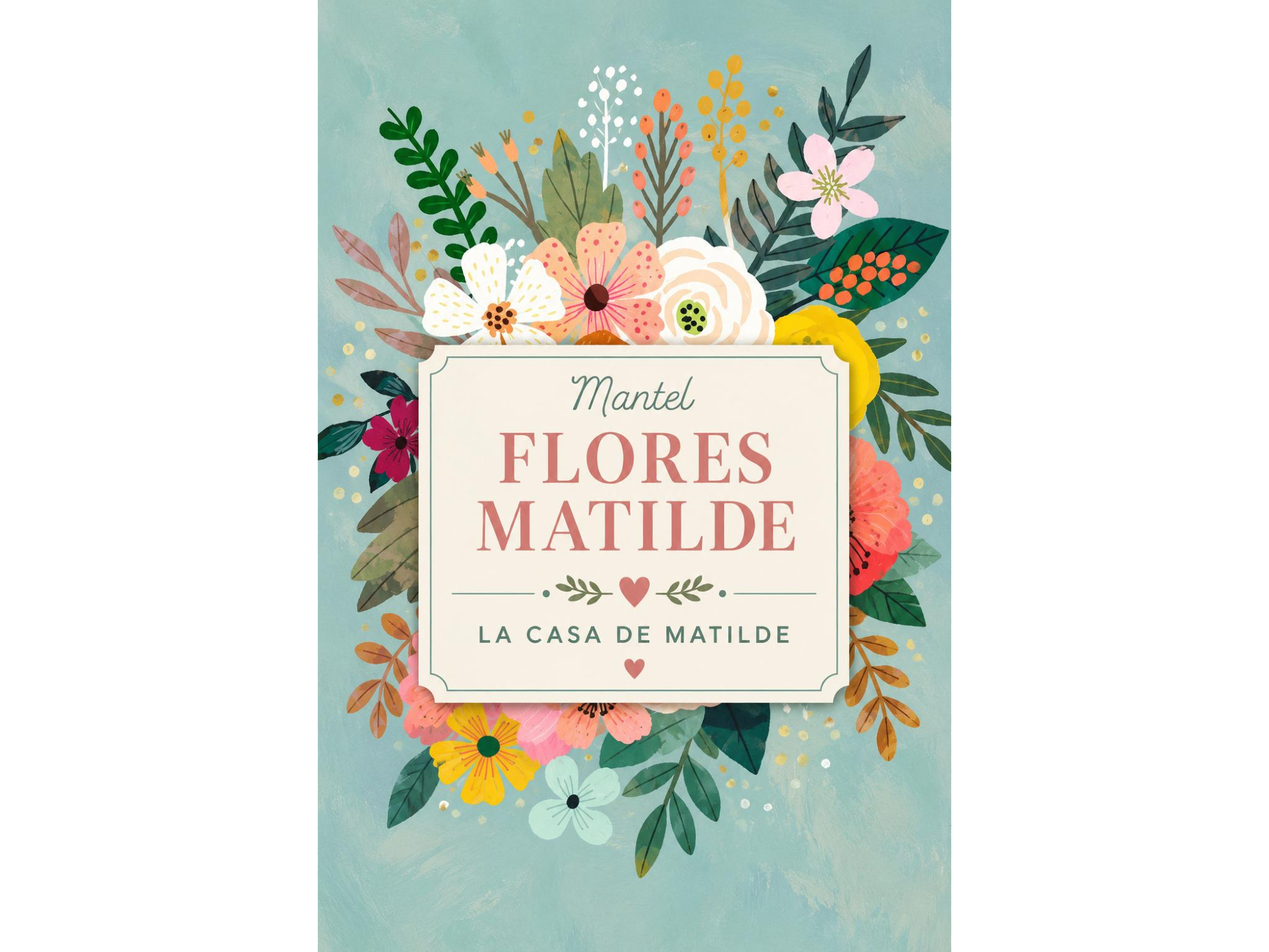 MANTEL FLORES MATILDE! 2 METROS