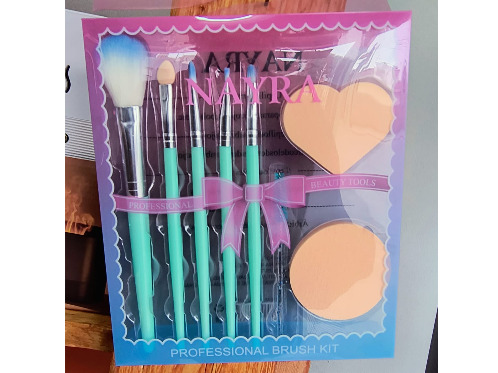 SET DE BROCHAS X5 + 2 ESPONJAS