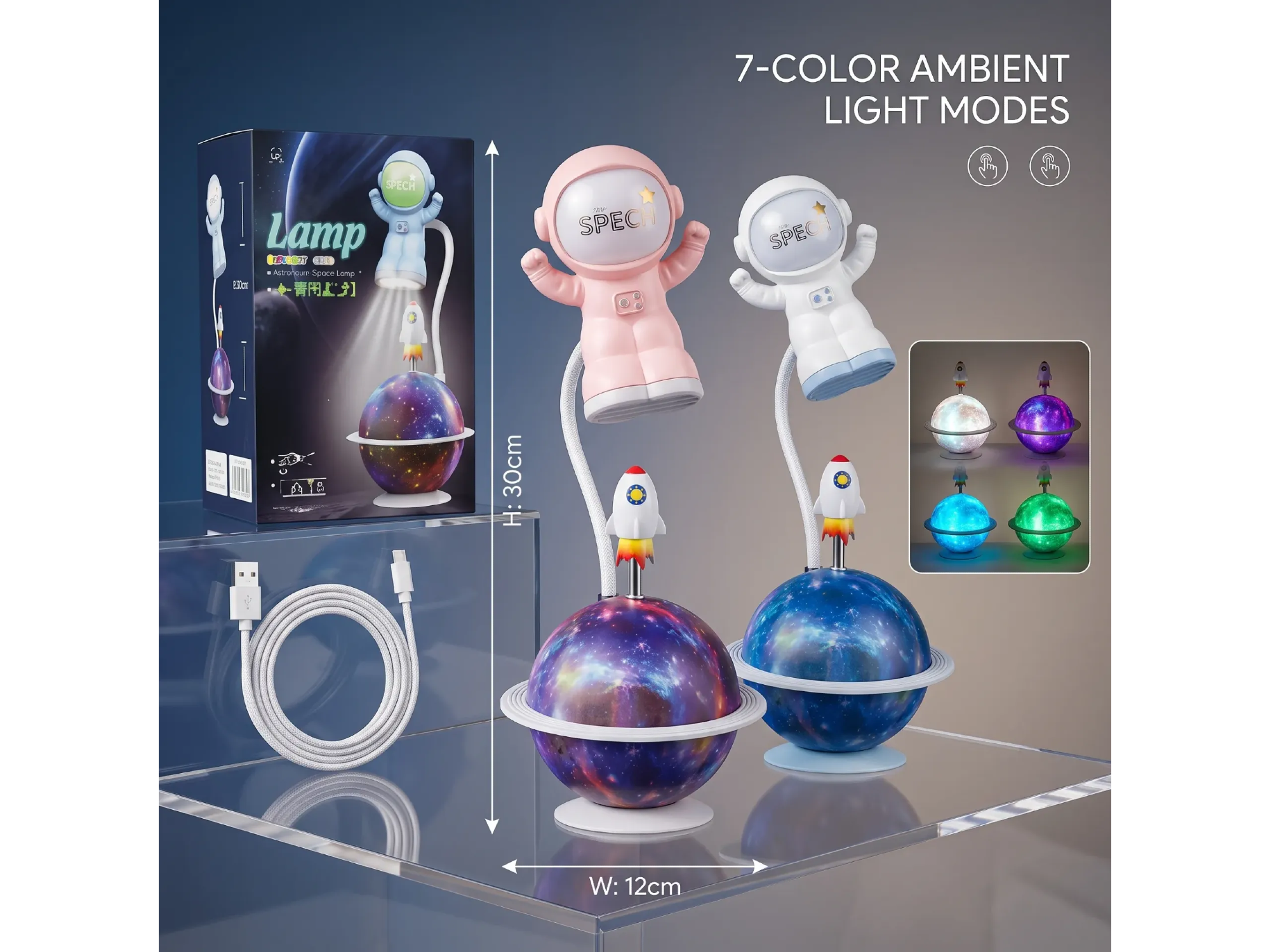 LAMPARA LED ASTRONAUTA