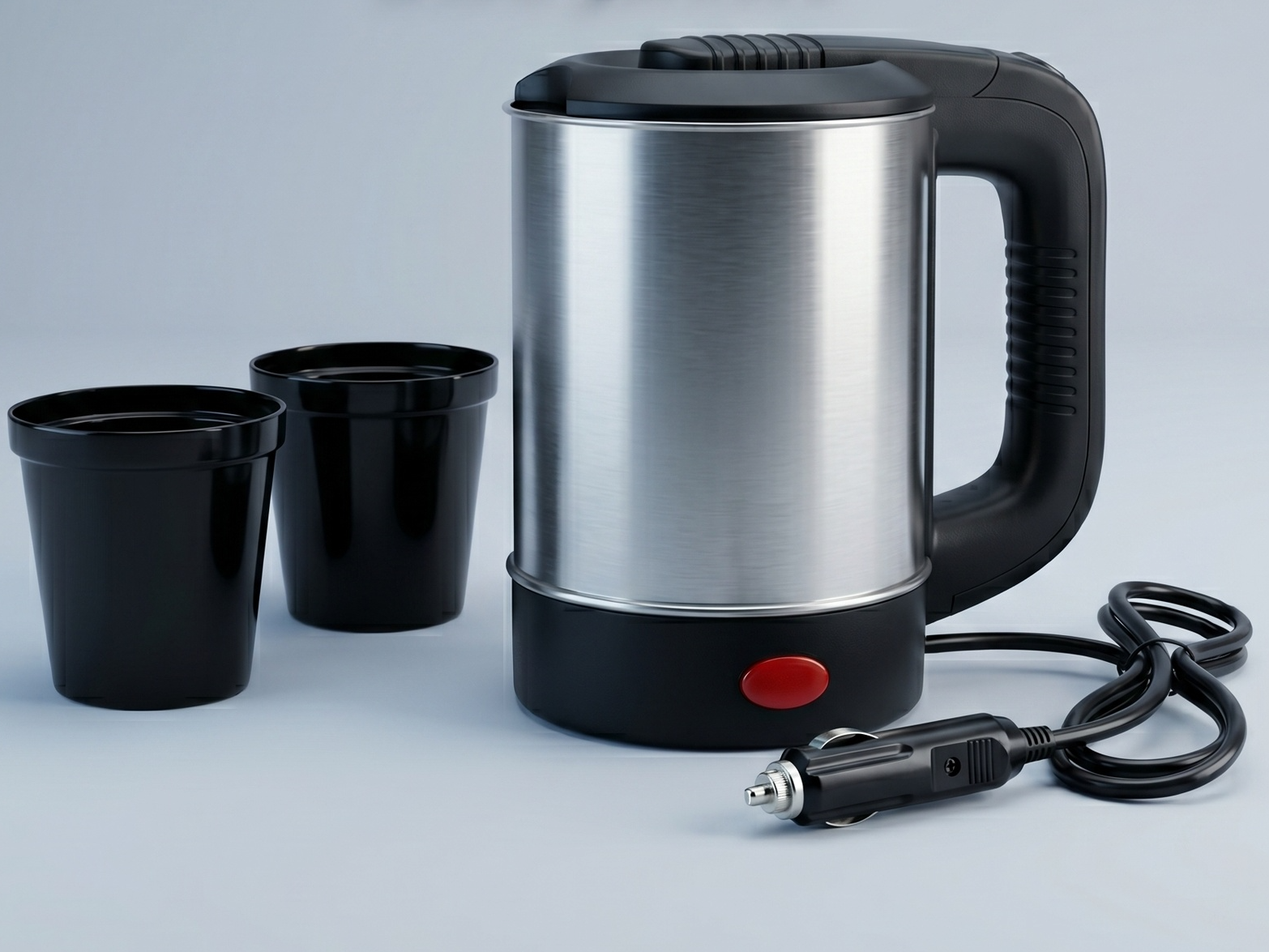 PAVA ELECTRICA 500ML Y 2 TAZAS PARA AUTO 12V