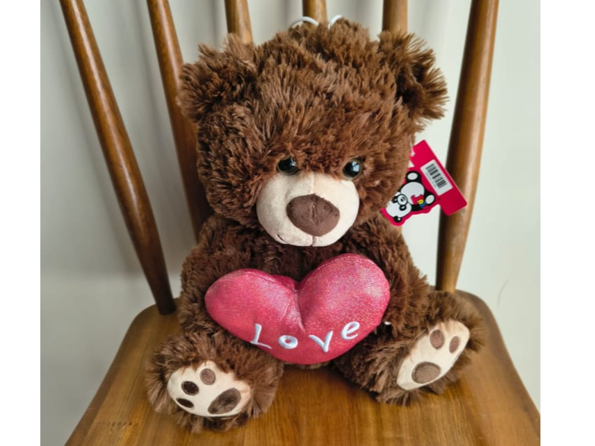 OSO con huella y corazón 40cm