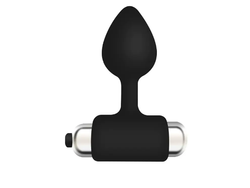 Plug Anal de Silicona con Bala Vibradora