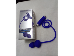Producto premium. Anillo con plug anal y vibrador