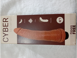 Vibrador hiper real. Mulato. 19cm