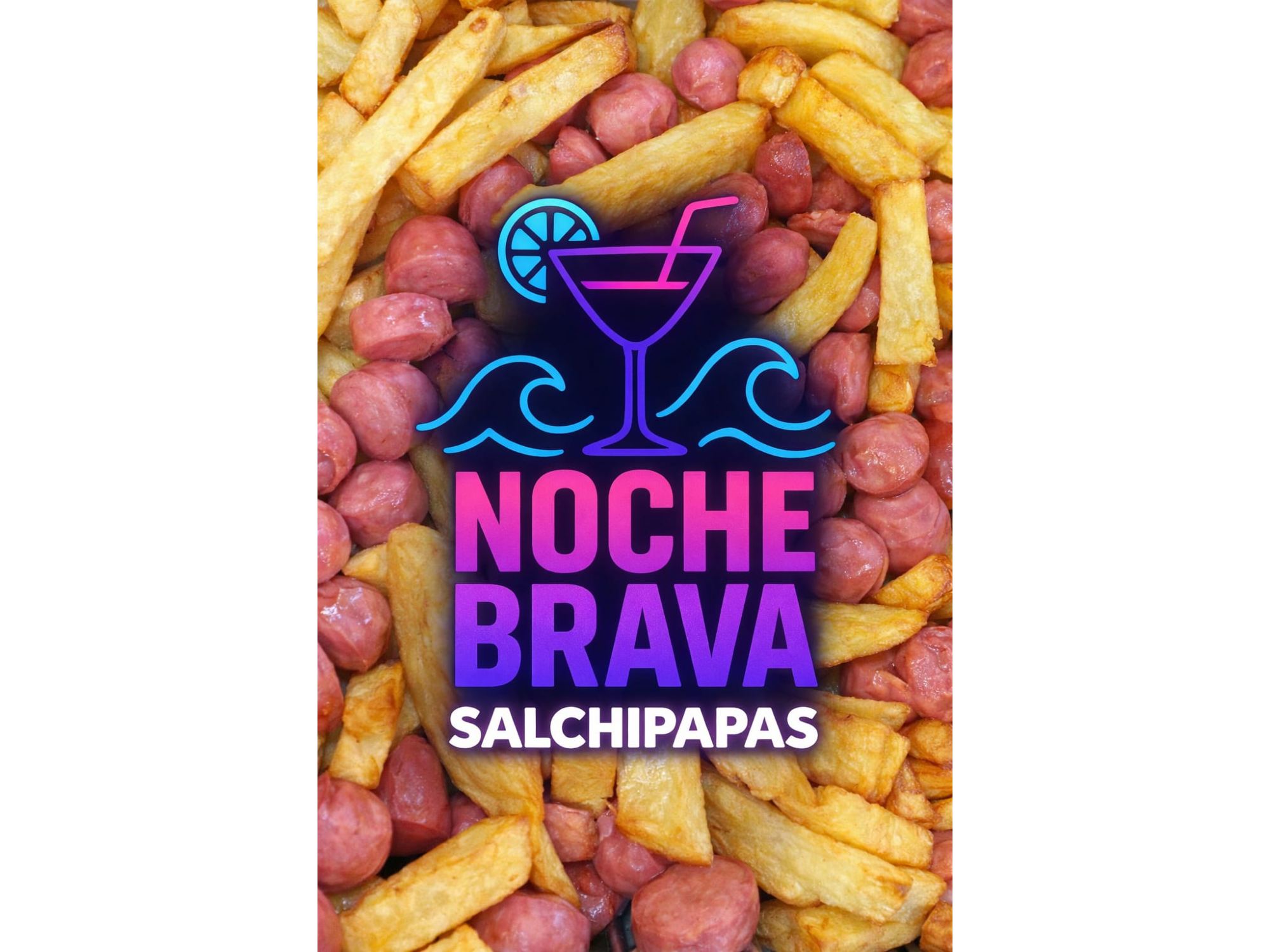 Salchipapas para compartir