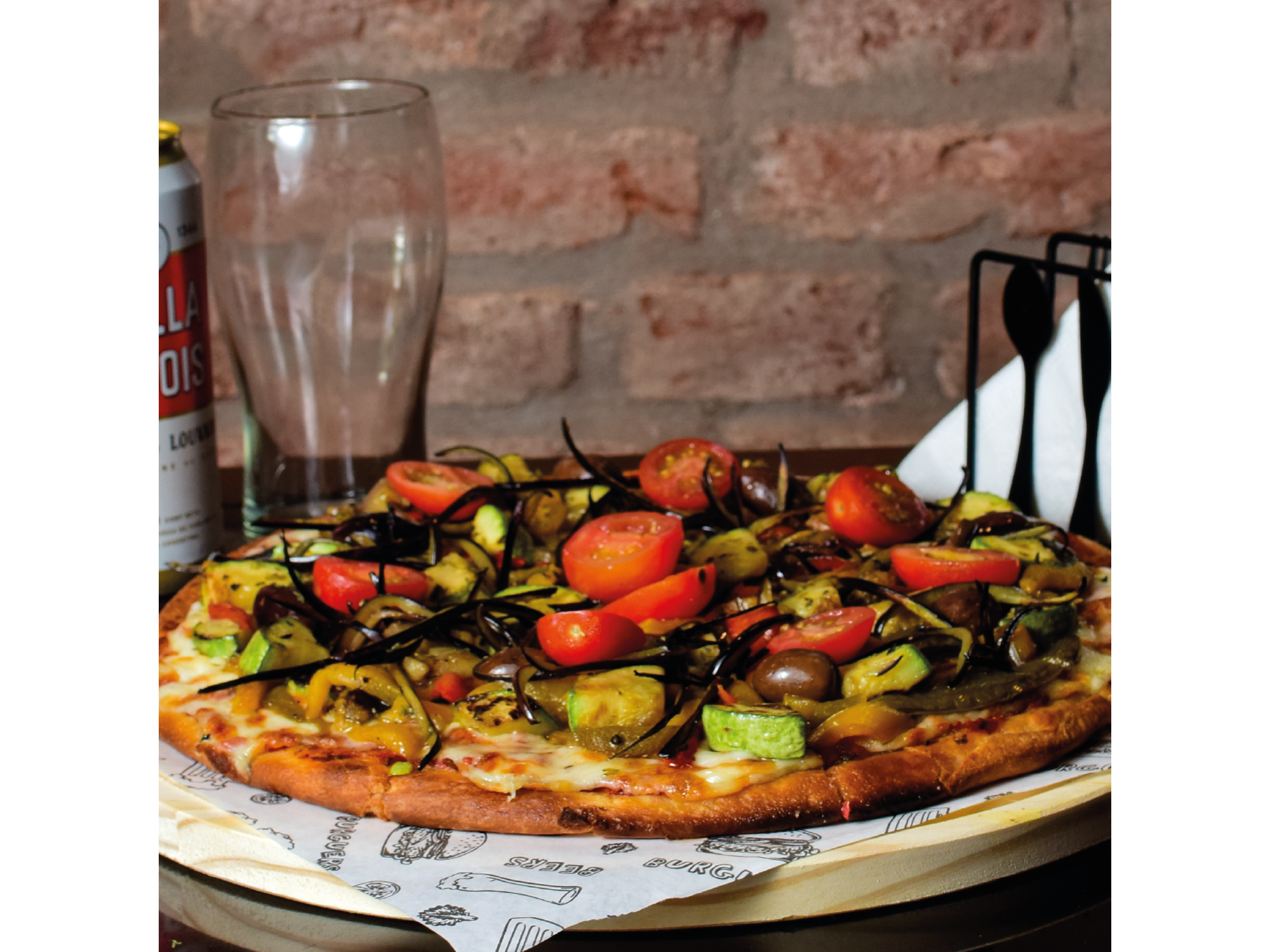 PIZZA VEGETARIANA MEDITERRÁNEA