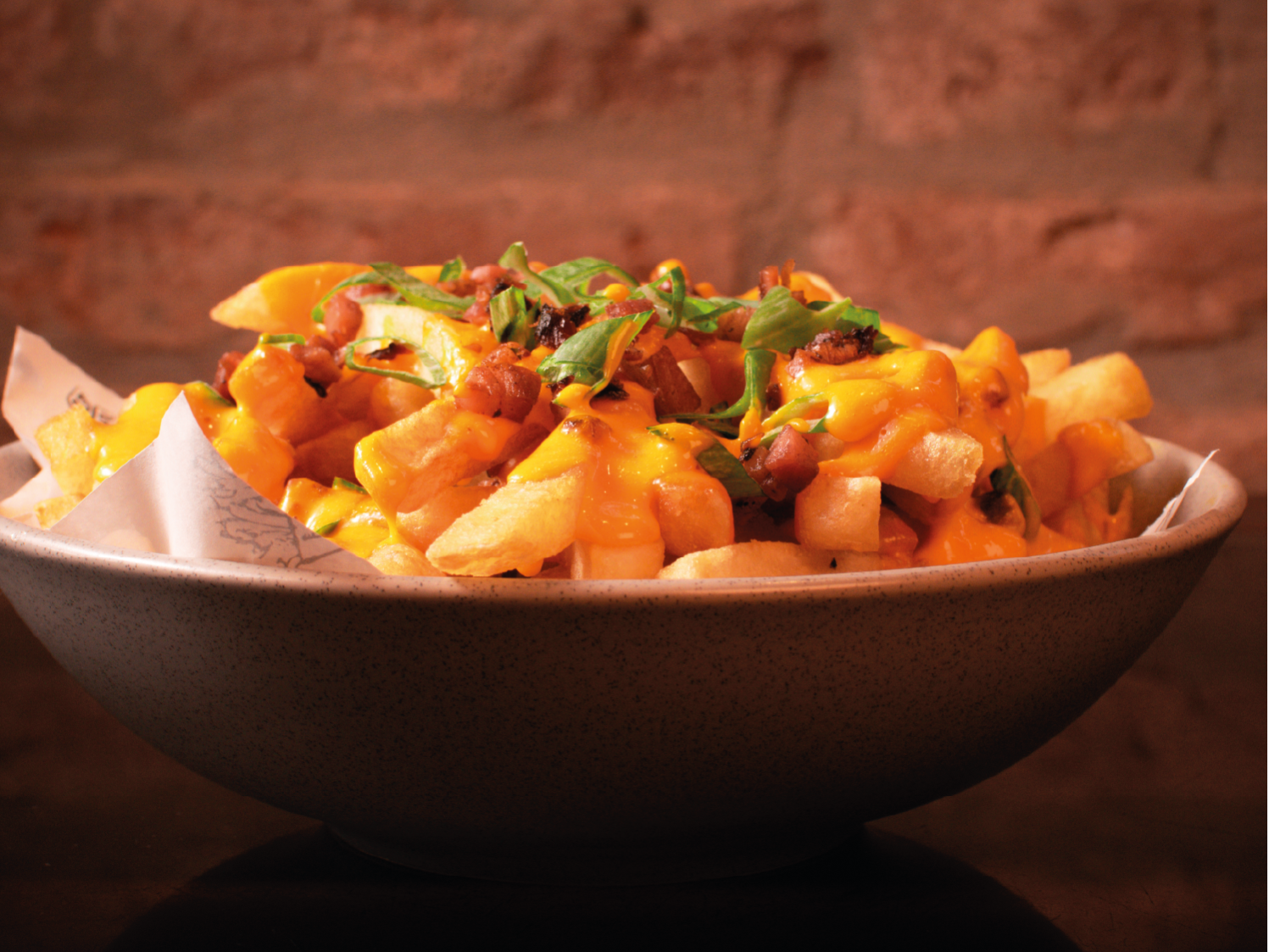 CHEDDAR, BACON Y VERDEO