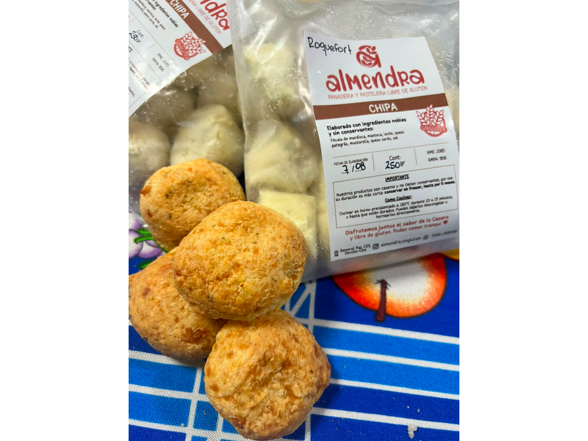 Chipa queso azul
