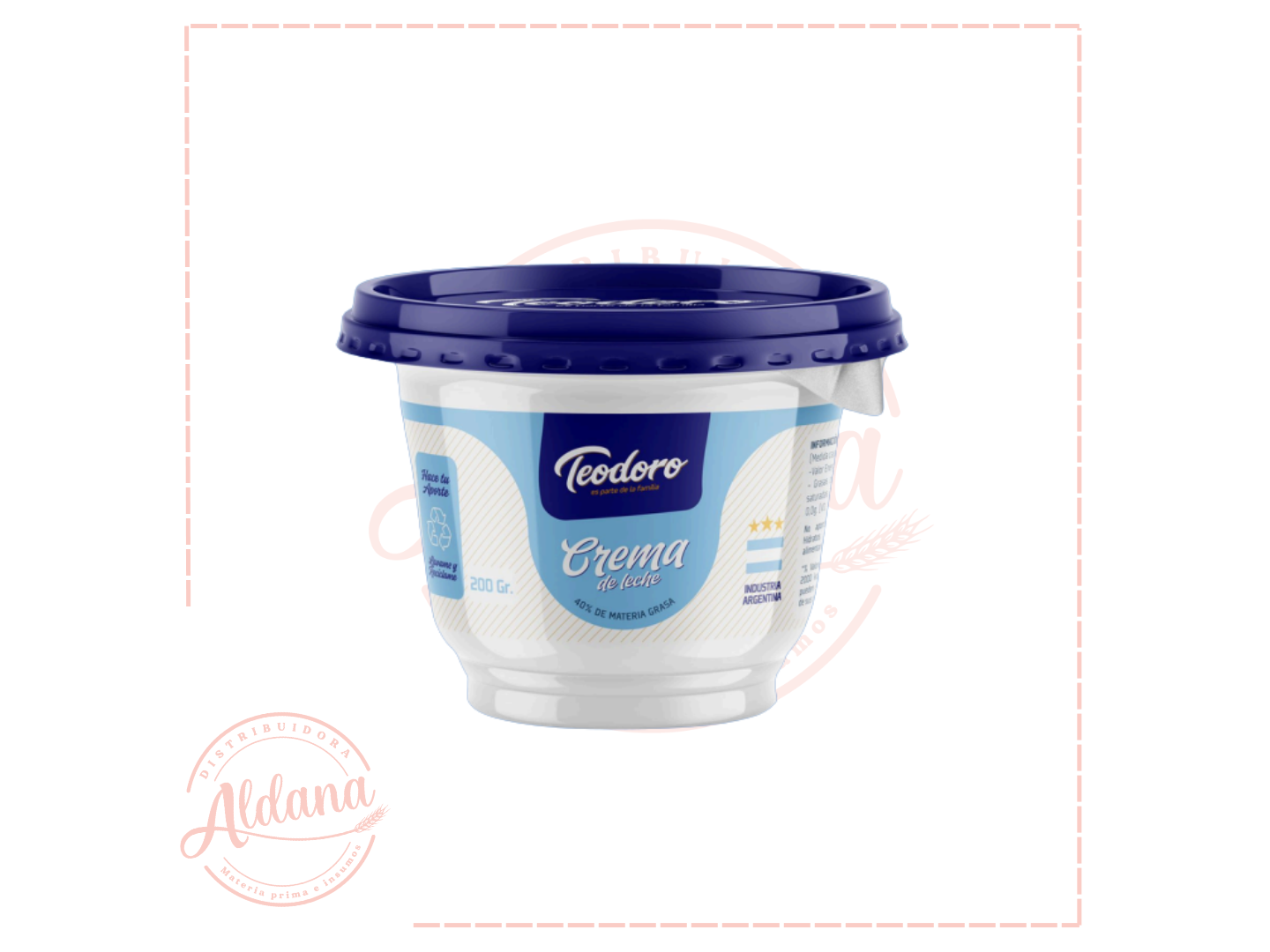 Crema de leche Teodoro 40%