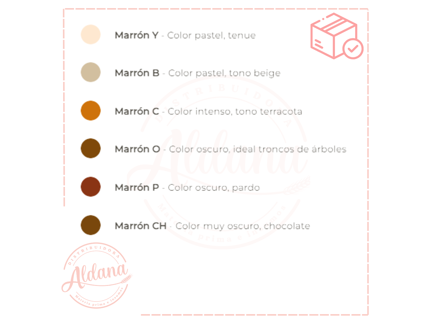 Colorante pasta Marron fleibor