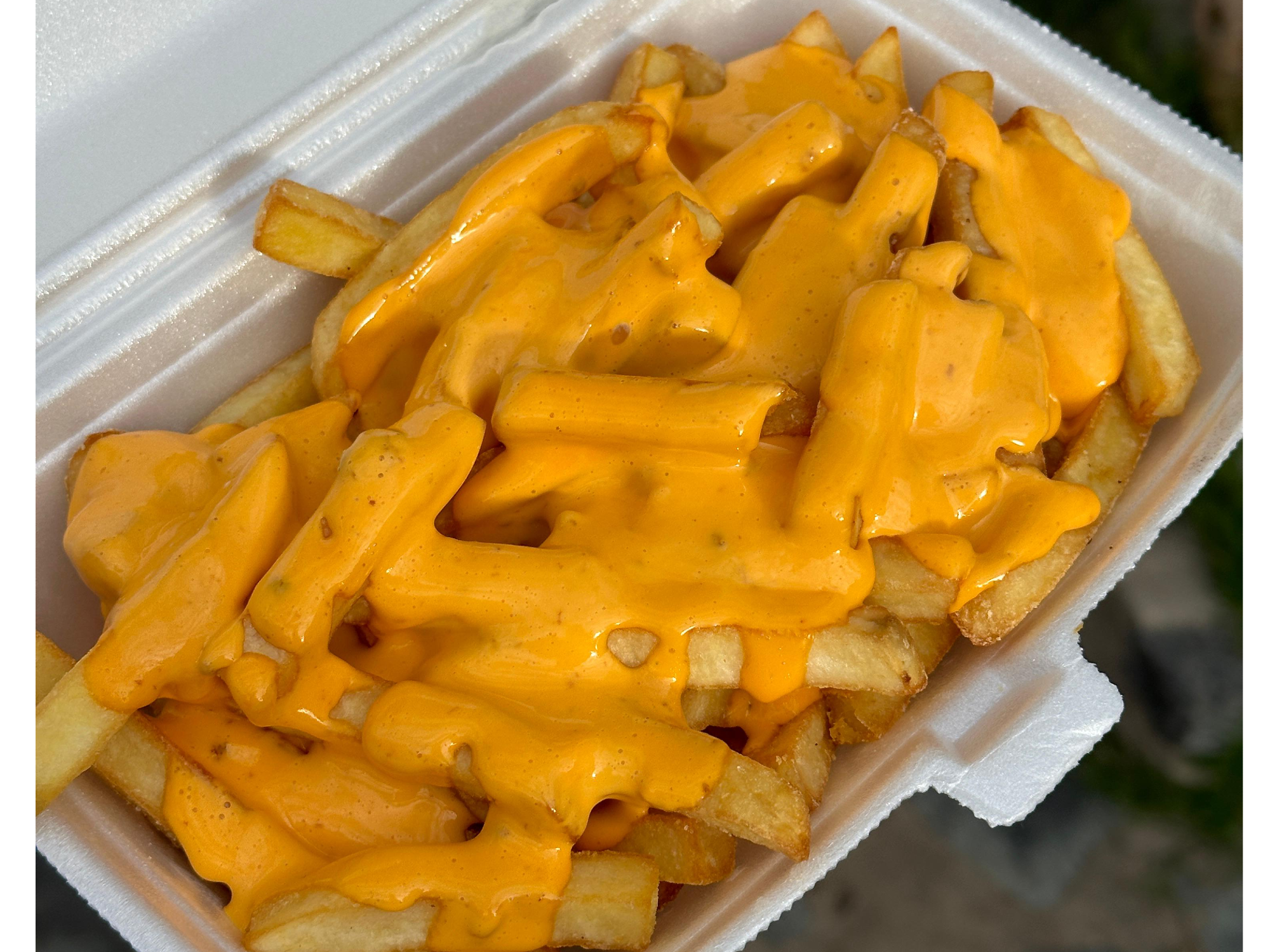 Papas con cheddar porcion grande