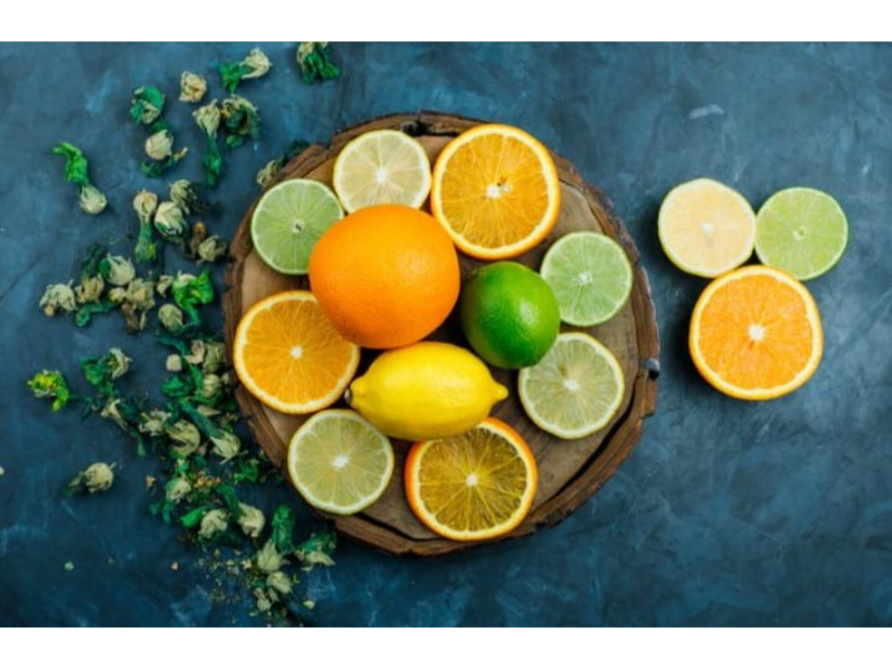Naranja, Pomelo, limón y lima en rodajas disecadas x 5 rodajas
