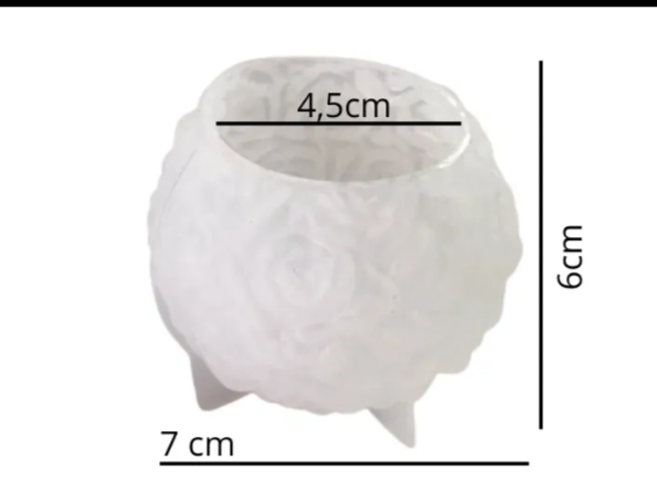 Molde esfera rosas grande