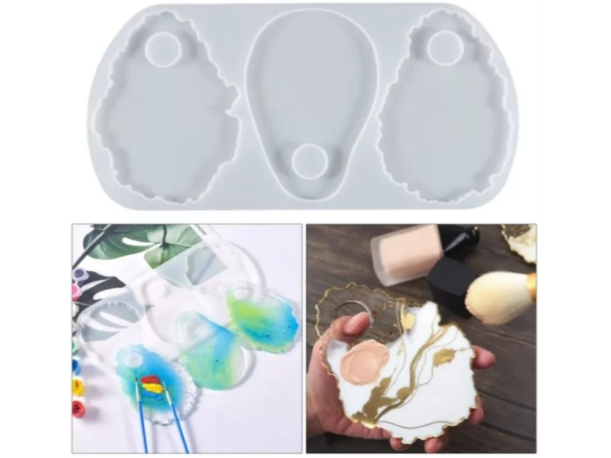 Molde paleta de pintor. Para exhibir uñas o herramienta manicuría