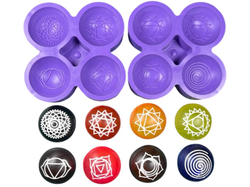 Molde chakras semi esféricos