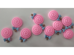 Chupaletas rosadas